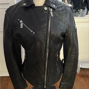 Black Leather Women's Jacket